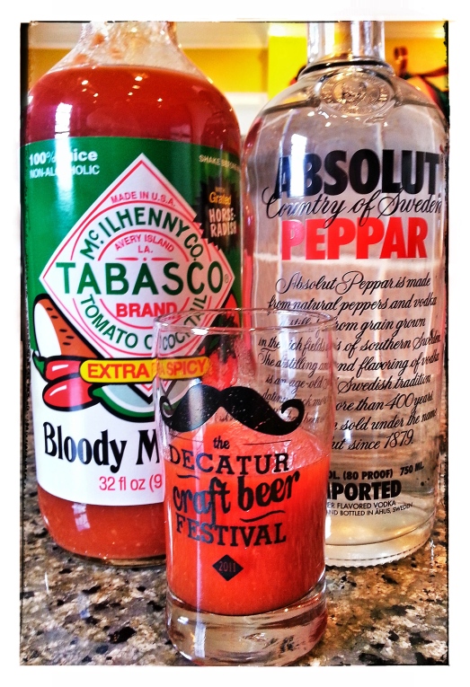 Tabasco brand Bloody Mary Mix + Absolut Peppar 